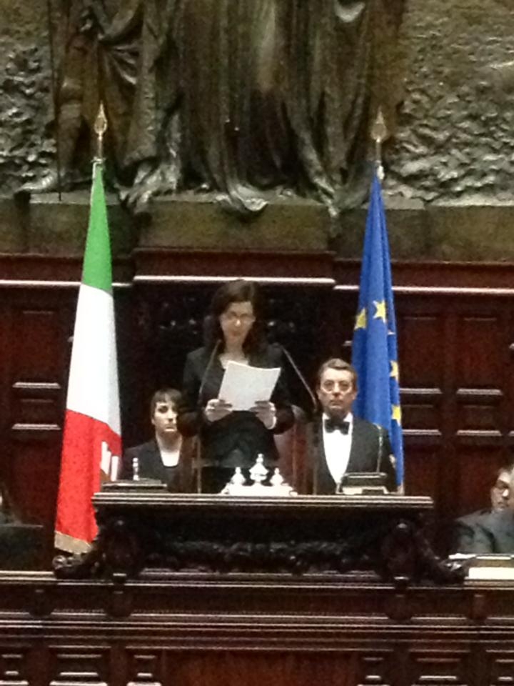 Laura Boldrini al Suo discorso di insediamento da Presidente della Camera dei Deputati 