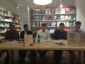 Presentazione rivista Left Wing - presso biblioteca Feltrinelli Cosenza. con il filosofo Massimo Adinolfi, Stefano De Bartolo, Gd Cosenza - settembre 2013 